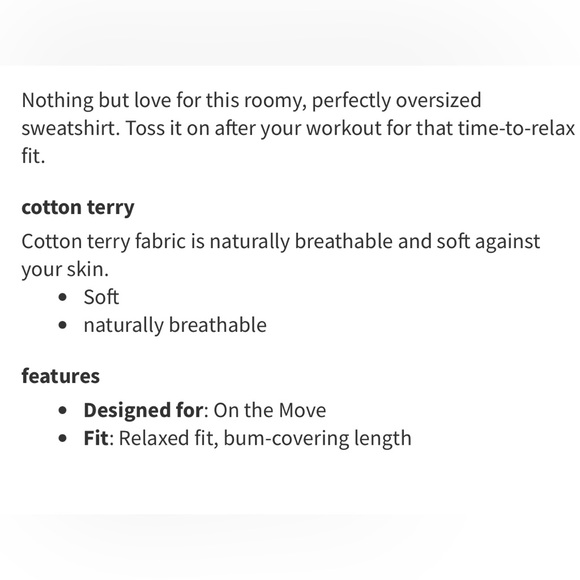 Lululemon Perfectly Oversized Crewneck *Logo Size 6 Color: Spiced Chai EUC - Picture 4 of 12